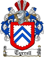 Product picture Tyrrell Family Crest  Tyrrell Coat of Arms