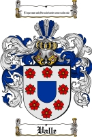 Product picture Valle Family Crest  Valle Coat of Arms