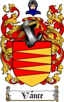 Product picture Vance Family Crest  Vance Coat of Arms