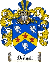 Product picture Vennell Family Crest  Vennell Coat of Arms