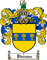 Product picture Vernon Family Crest  Vernon Coat of Arms