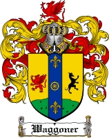 Product picture Waggoner Family Crest  Waggoner Coat of Arms