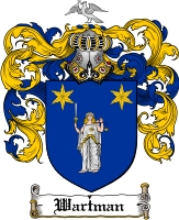 Product picture Wartman Family Crest  Wartman Coat of Arms