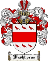 Product picture Washborne Family Crest  Washborne Coat of Arms
