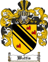 Product picture Wattis Family Crest  Wattis Coat of Arms
