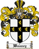 Product picture Wauncy Family Crest  Wauncy Coat of Arms
