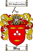 Product picture Way Family Crest  Way Coat of Arms