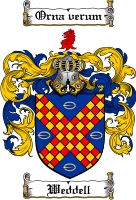 Product picture Weddell Family Crest  Weddell Coat of Arms