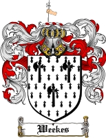 Product picture Weekes Family Crest  Weekes Coat of Arms