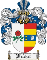 Product picture Welcker Family Crest  Welcker Coat of Arms
