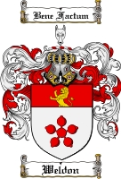 Product picture Weldon Family Crest  Weldon Coat of Arms