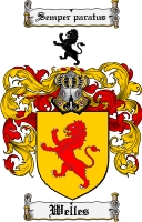 Product picture Welles Family Crest  Welles Coat of Arms
