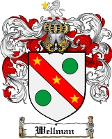 Product picture Wellman Family Crest  Wellman Coat of Arms