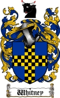 Product picture Whitney Family Crest  Whitney Coat of Arms