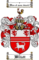 Product picture Willett Family Crest  Willett Coat of Arms
