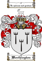 Product picture Worthington Family Crest  Worthington Coat of Arms