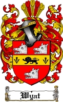 Product picture Wyat Family Crest  Wyat Coat of Arms