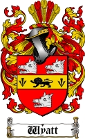 Product picture Wyatt Family Crest  Wyatt Coat of Arms