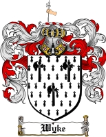 Product picture Wyke Family Crest  Wyke Coat of Arms