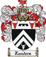 Product picture Zanders Family Crest  Zanders Coat of Arms